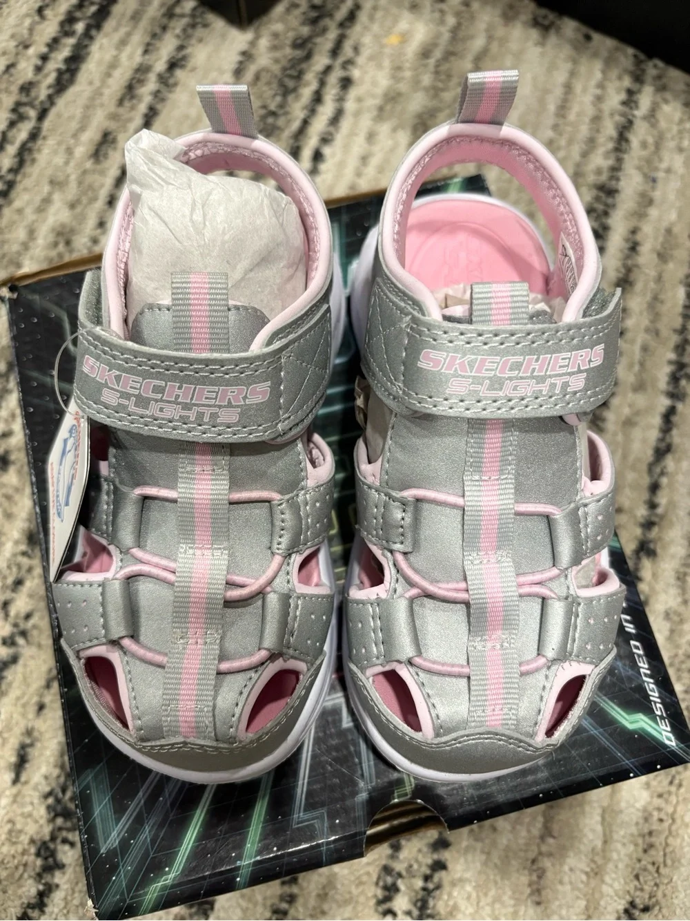 Sketcher Lights Sola Glow Toddler Sandals